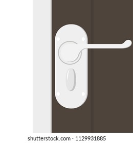 Lock door cartoon vector. free space for text. wallpaper. background.