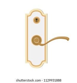 Lock door cartoon vector. free space for text. wallpaper. background.