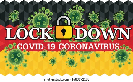 Lock down in Germany to prevent the spread of Covid-19 Coronavirus