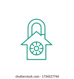 Lock Down minimalist icon locker