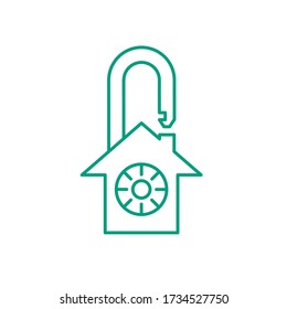 Lock Down minimalist icon locker