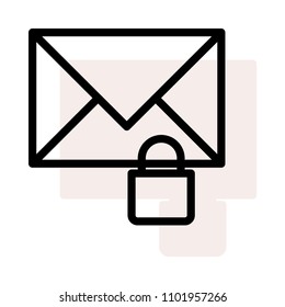 lock envelope message 