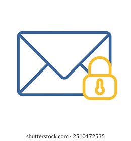 Lock envelope vector icon. Unlock envelope sign. Security sign. Graph symbol for your web site design, logo, app, UI