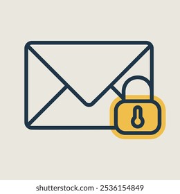 Lock envelope vector icon. Unlock envelope sign. Security sign. Graph symbol for your web site design, logo, app, UI