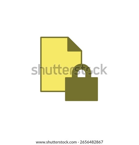 lock file in fill icon
