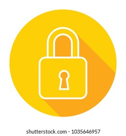 Lock flat icon