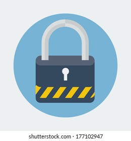 Lock flat icon