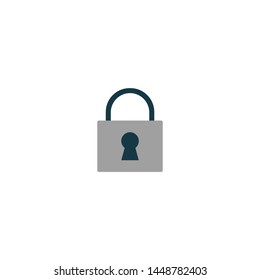 Lock flat icon design 1