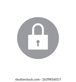 Lock Flat Icon Vector Illustration | Premium Vector Illustration Door Lock Icon