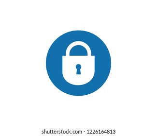 lock Flat icon vector symbols