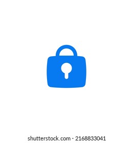 Lock flat line icon. linear style sign for mobile concept and web design. Outline vector icon. Symbol, logo illustration. Vector graphic