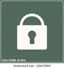 lock flat Vector icon