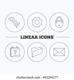Lock, folder hand and e-mail icons.