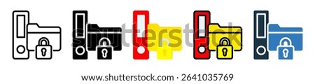 Lock Folder Icon Multiple Style