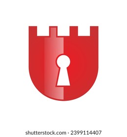 einfaches Logo für die Sicherheit von Schleusen
