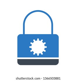 lock glyph double color