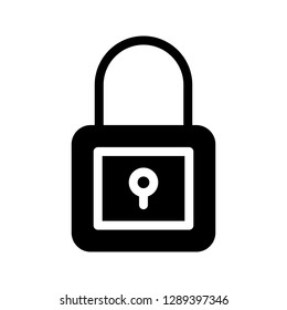 lock glyph icon