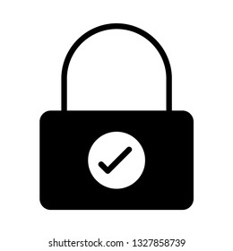 lock glyph icon