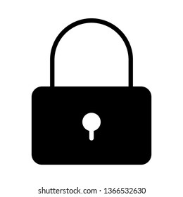 lock glyph icon