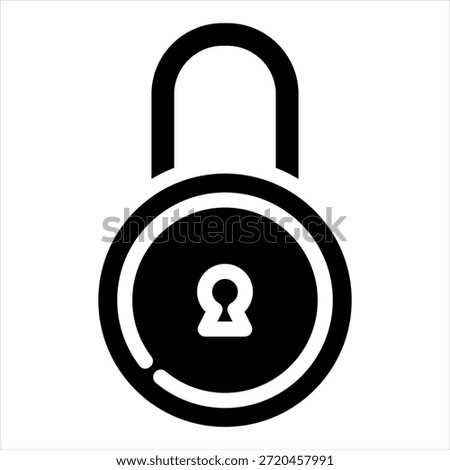 Lock Glyph Icon Style Collection