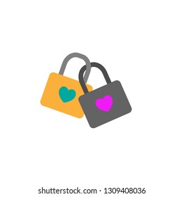 Lock with heart icon. Element of Web Valentine day icon for mobile concept and web apps. Detailed Lock with heart icon can be used for web and mobile