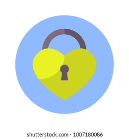 Icono De La Forma Cardíaca En El Fondo Azul Isolación Vector Ilustración