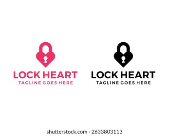lock heart symbol icon design vector isolated on transparent background