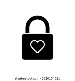 Lock with Heart-Shaped Keyhole Symbolizing Secure and Ethical Practices