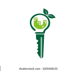 lock home tree logo