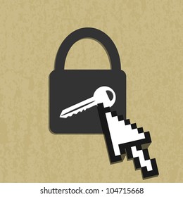 Lock house icon