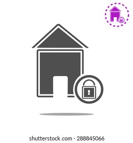 Lock house icon