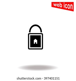 Lock house icon.