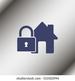 Lock house icon.