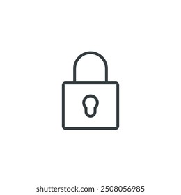 Lock icon, lock 3 vector illustration