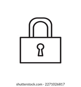 icono de bloqueo blanco y negro