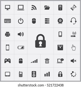 lock icon. computer icons universal set for web and mobile