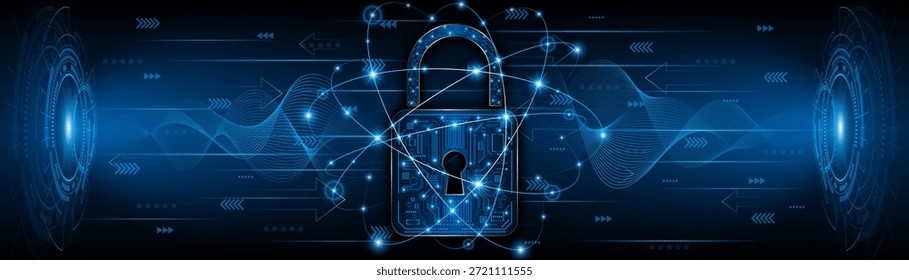 Icono de bloqueo. Conceptos de ​seguridad​cibernética y protección de datos y privacidad. Concepto innovador de tecnología de seguridad avanzada