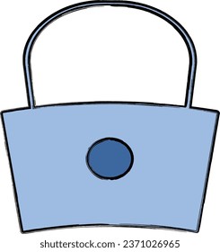 Lock icon for decoration and design.

