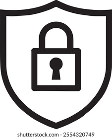 Lock icon design isolated on white padlock
