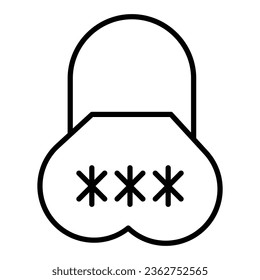 Lock icon design for personal commercial use