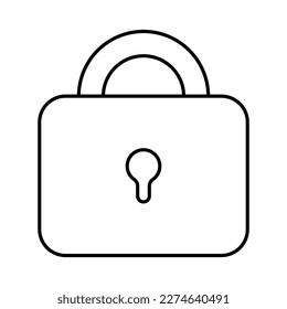 Lock icon design. Security sign vector