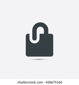 Lock Icon Design Template Elements