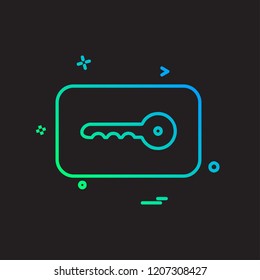 Lock icon design vector