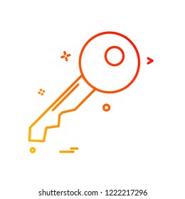 Lock icon design vector