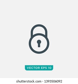 Lock Icon Design, Vector EPS10