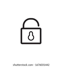 Lock Icon Design Vector Illustration