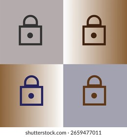 Lock icon design for your website, apps and business.