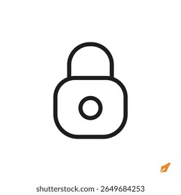 lock icon is designed in a visually appealing and easily recognizable style. It’s suitable for various visual needs such as apps, presentations, digital media, or other graphic design projects.