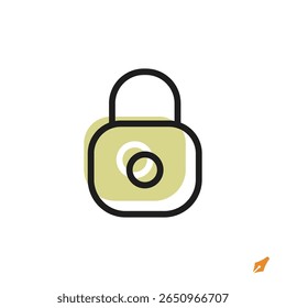 lock icon is designed in a visually appealing and easily recognizable style. It’s suitable for various visual needs such as apps, presentations, digital media, or other graphic design projects.