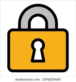 Lock Icon Element For Design